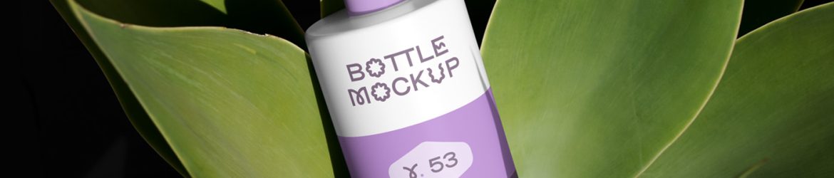 Free White Cosmetic Bottle Mockup