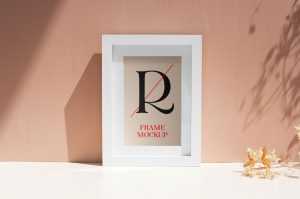 Free White Frame PSD Mockup | Best Free Mockups | PsFiles