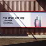 Free Wide Street Billboard Mockup PSD - Outdoor Advertising Display - Free PSD Download Free Wide Street Billboard Mockup PSD - Outdoor Advertising Display