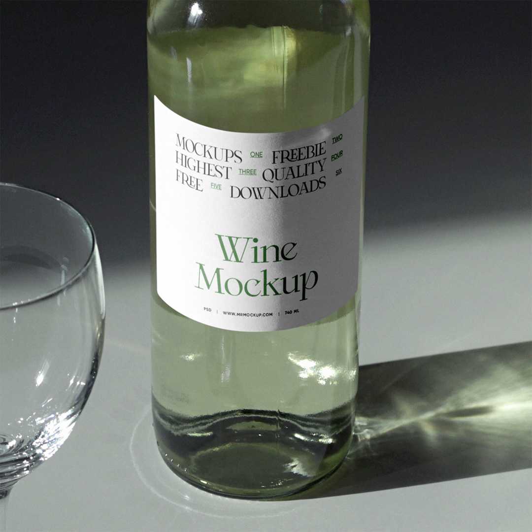 Free Wine Label Mockup