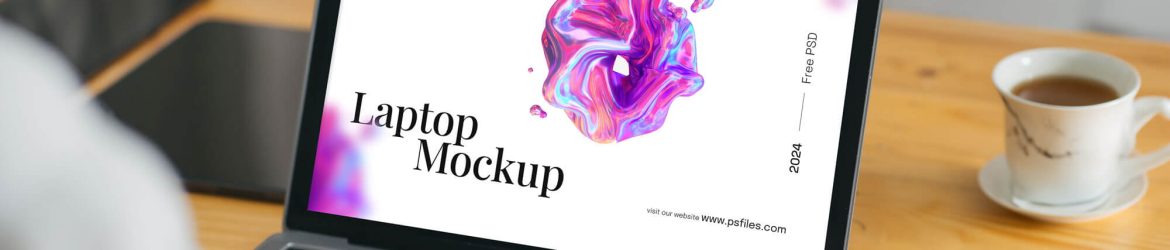 Free Women Working On Laptop Mockup PSD
