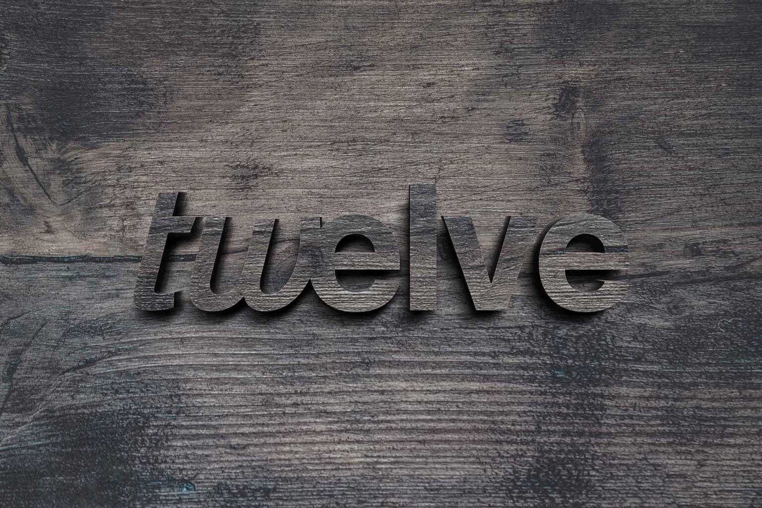 Free Wood Logo Mockup PSD