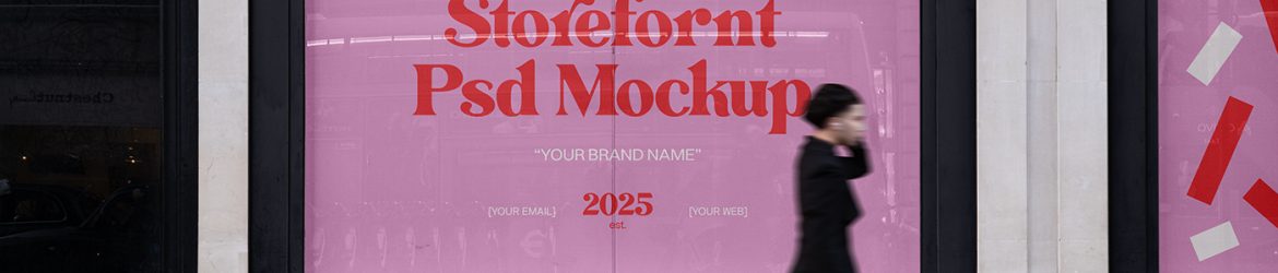 Free Wood Storefront PSD Mockups