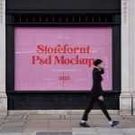 Free Wood Storefront PSD Mockups