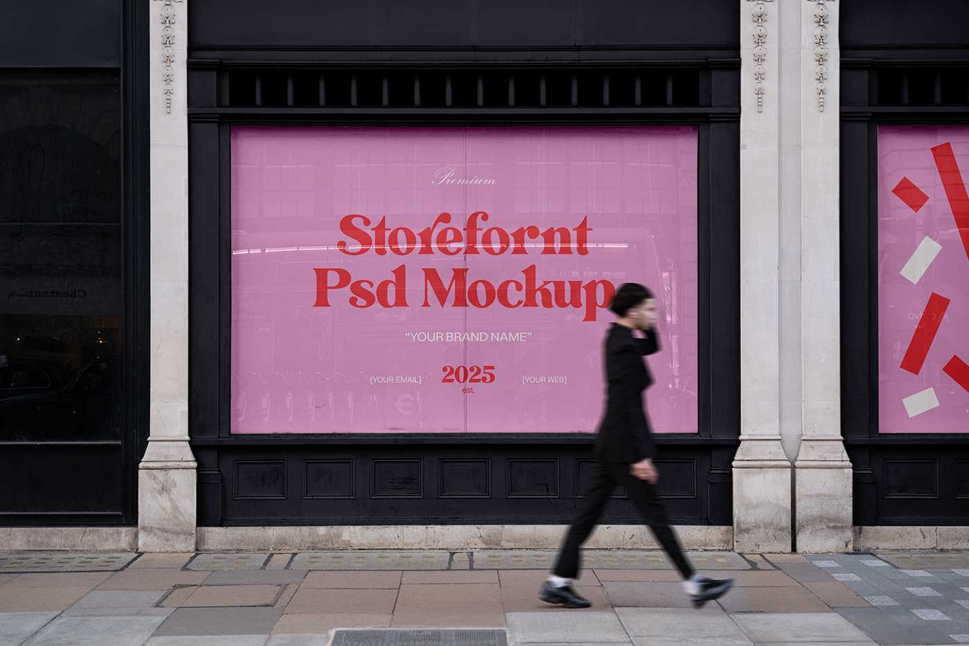 Free Wood Storefront PSD Mockups