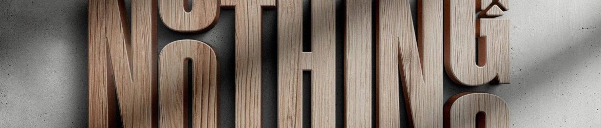 Free Wooden 3D Logo Mockup PSD