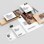 Free Wooden Plank Stationery Mockup PSD Set (5 Renders) PSD