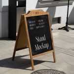 Free Wooden Stand Mockup - Free PSD Download Free Wooden Stand Mockup