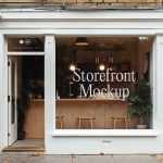 Free Wooden Storefront Mockup