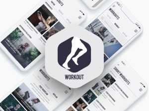 Free Workout UI Kit PSD
