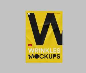 Free Wrinkled Poster Mockup PSD - Free PSD Mockups | PsFiles