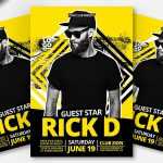Free Yellow DJ Music Party PSD Flyer Template - Free PSD Download Free Yellow DJ Music Party PSD Flyer Template