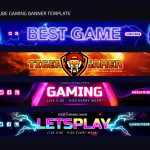 Free YouTube Gaming Banner PSD – Channel Cover Art & Stream Overlay Templates