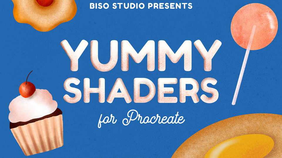 Free Yummy Shaders brushes for Procreate