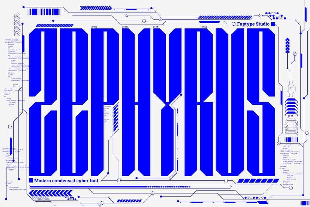Free Zephyrus — Modern Condensed Free Font