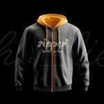 Free Zipper Hoodie Mockup