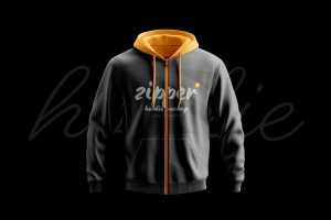 Free Zipper Hoodie Mockup