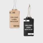 Front Sight of 2 Eco Oblong Labels Mockup Free PSD - Free PSD Download Front Sight of 2 Eco Oblong Labels Mockup Free PSD