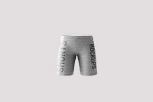 Front Sight of Mens Shorts Mockups Free PSD
