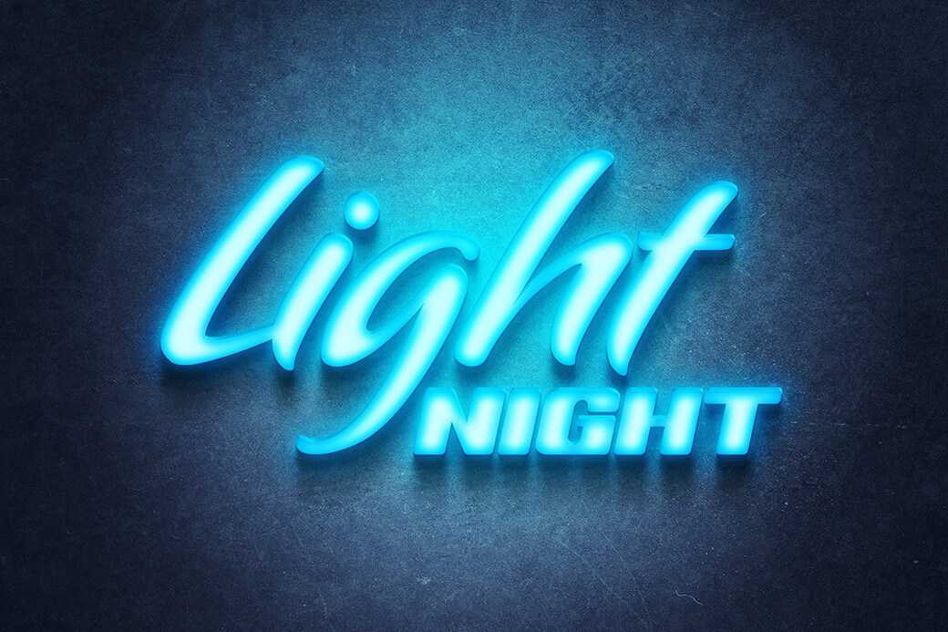Frozen Light Free Logo Text Mockup PSD