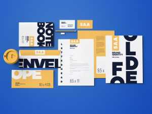 Full Brand Identity and Stationery Mockup Bundle