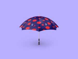 Fully Printed Open Umbrella Mockup PSD