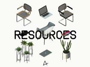 Furniture, Plants & Tech PSD Design Resources for Architecture