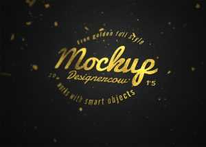 Gold Foil Text effect