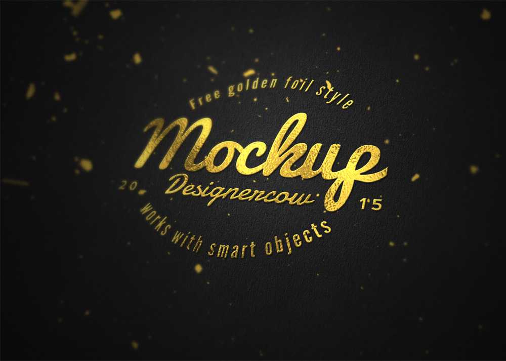 Gold Foil Text effect