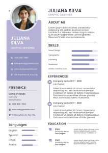 Graphic Designer Resume Template Free PSD – Clean CV Design
