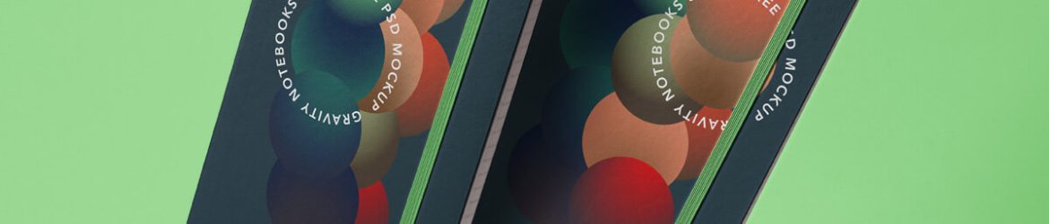 Gravity Falling 2 Notebooks Mockup Free PSD