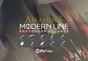 Grunge Abstract Brush - Assassin Modern Line