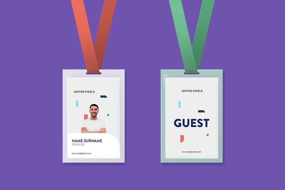 Guest ID Card Mockup PSD