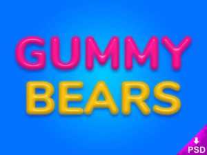 Gummy Bears Free Text Style ASL file