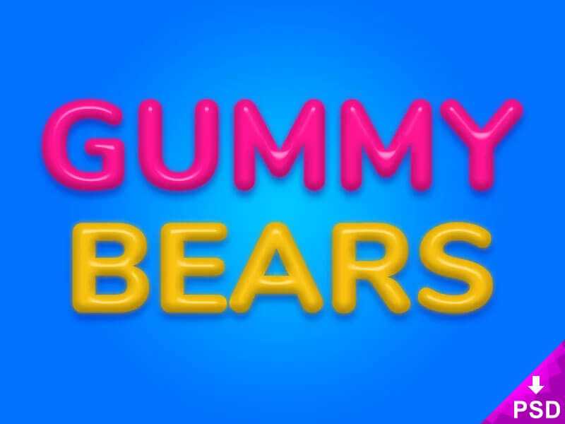 Gummy Bears Free Text Style ASL file