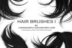 Hair Brushes Photoshop by Ivadesign (Realistic Hair Effects)