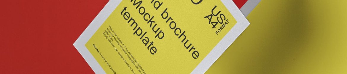 Half Fold Brochure – Free PSD Mockup