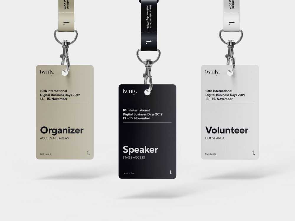Hanging ID Card Mockup PSD
