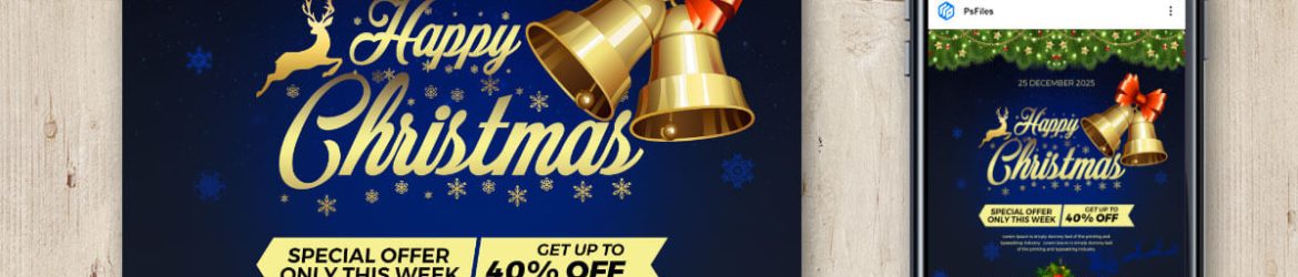 Happy Christmas Special Social Media Post Design Template PSD