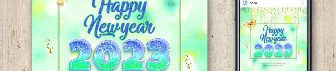 Happy New Year 2023 PSD Post Design Free Download