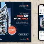 Home For Sale Real Estate Free Insta Post Design PSD Template
