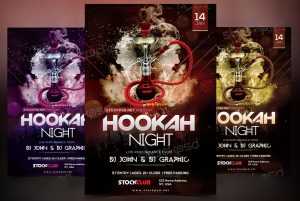 Hookah Night – Free PSD Flyer Template