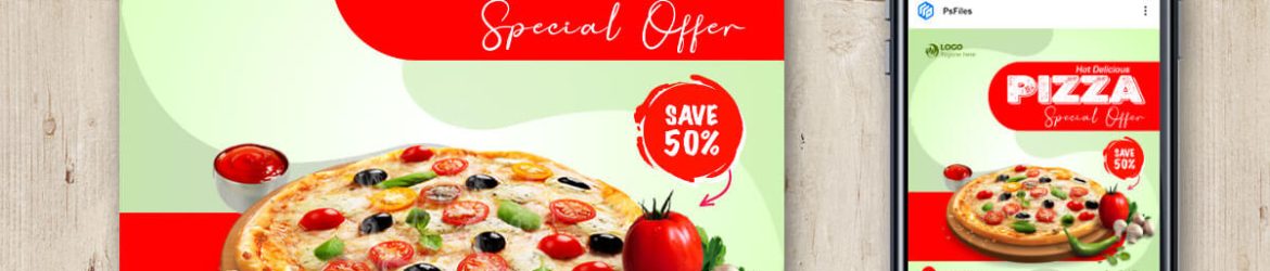 Hot Delicious Pizza Social Media Post Free PSD Hot Delicious Pizza Social Media Post Free PSD