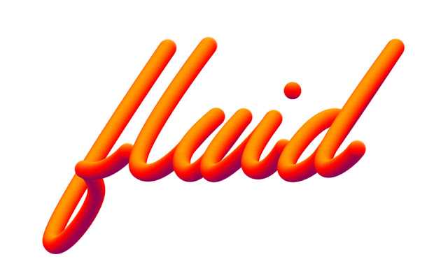 How to Design Fluid 3D Text Effect in Ps