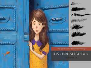HS - CANVAS BRUSH SET 0.1