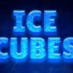Ice Cubes Text Style Freebie PSD Template