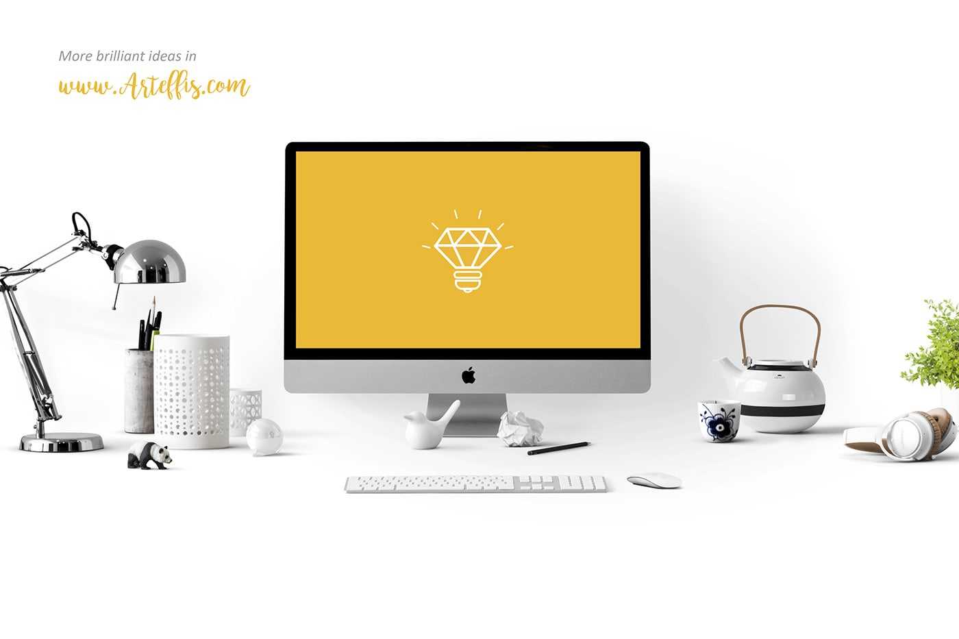 iMac Workspace Mockup