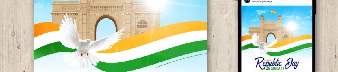 Indian Republic Day Design Template PSD Free Download