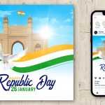 Indian Republic Day Design Template PSD Free Download