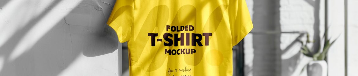 Indoor Light Hanging T-Shirt Mockup